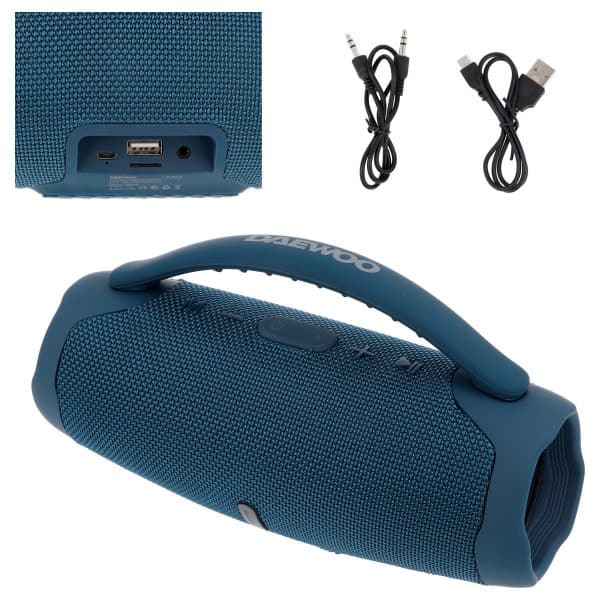 Parlante Daewoo Portatil Con Bluetooth Y Luces - Imagen 3