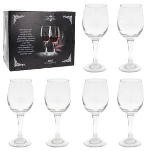 Set de 6 copas de vidrio para Vino