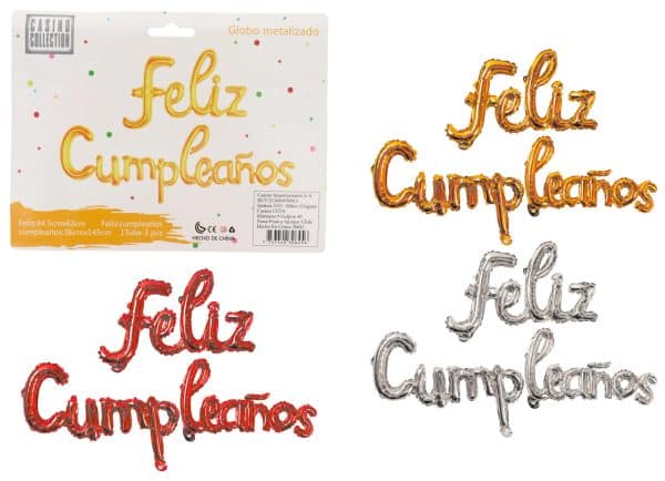 Set De Globo Para Helio Feliz Cumpleaños
