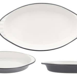 Asadera Oval De Ceramica
