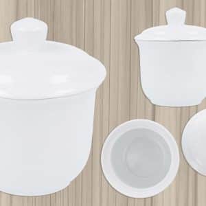 Azucarero de ceramica con tapa