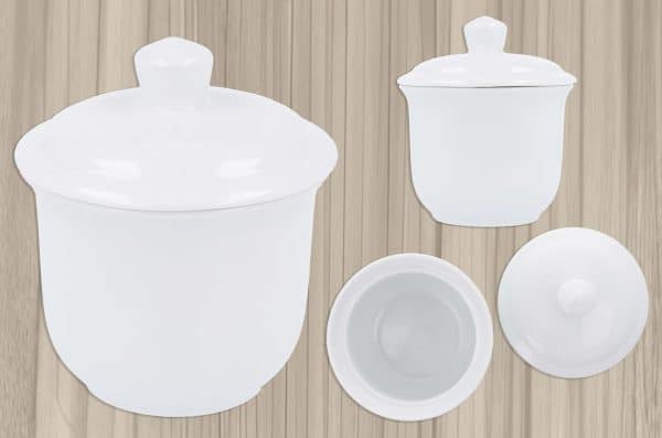 Azucarero de ceramica con tapa