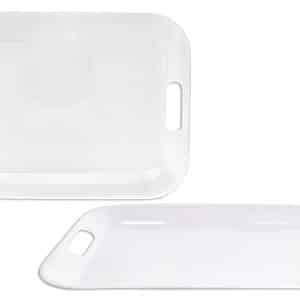 Bandeja de melamina rectangular Linea Blanca