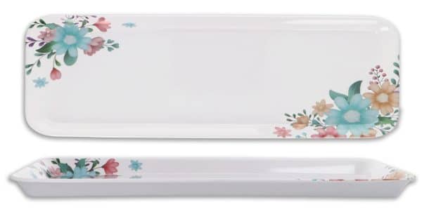 Bandeja De Melamina Rectangular Linea Margarita - Imagen 2