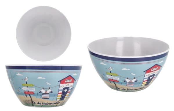 Bowl Para Ensalada De Melamina Linea Noirmourtier