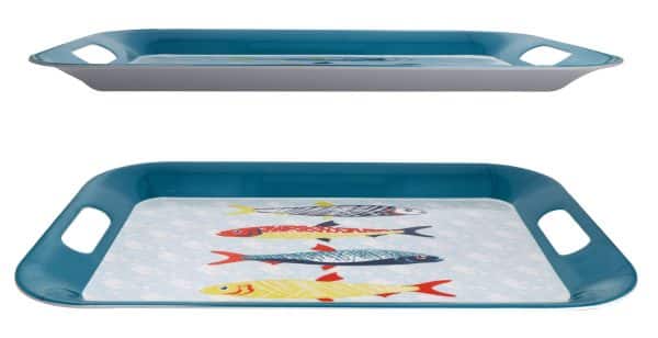 Bandeja de melamina rectangular con asas - Imagen 2