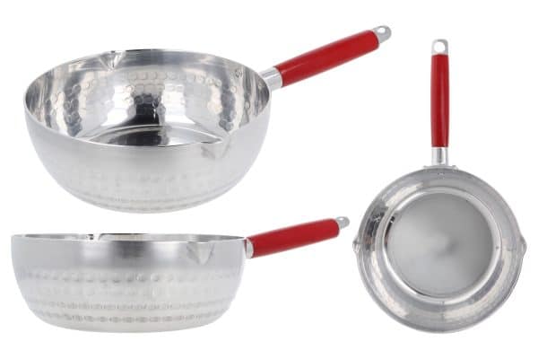 Olla De Aluminio Con Mango Rojo