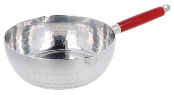 Olla De Aluminio Con Mango Rojo - Imagen 3