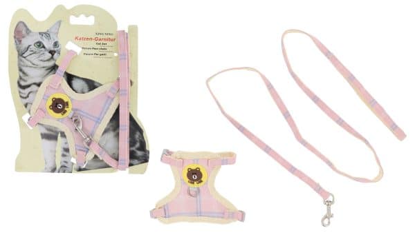 Arnes Para Gato Ajustable Con Correa