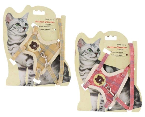 Arnes Para Gato Ajustable Con Correa - Imagen 3