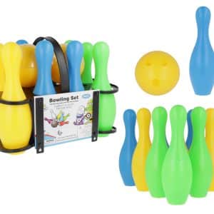 Set De Bowling De Juguete Con Canasto