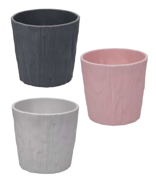 Maceta De Plástico Gris Labrado - Imagen 2