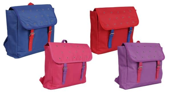 Mochila Cuadrada De Lona Lisa