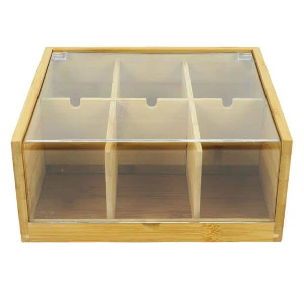 Caja de bamboo de 6 divisiones - Imagen 2