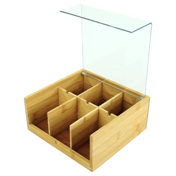 Caja de bamboo de 6 divisiones - Imagen 3