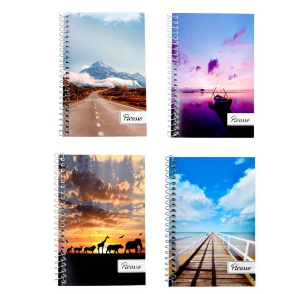 Libreta con tapa flexible 96 hojas con espiral Picasso - Imagen 2