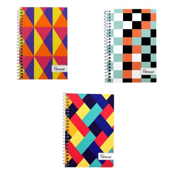 Libreta con tapa flexible 96 hojas con espiral Picasso - Imagen 3