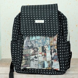 Mochila De Tela Con Lunares