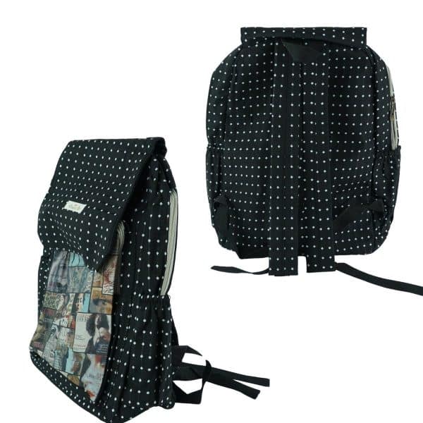 Mochila De Tela Con Lunares - Imagen 3