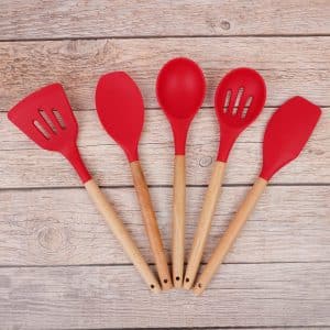 Juego Menage En Silicona Y Madera