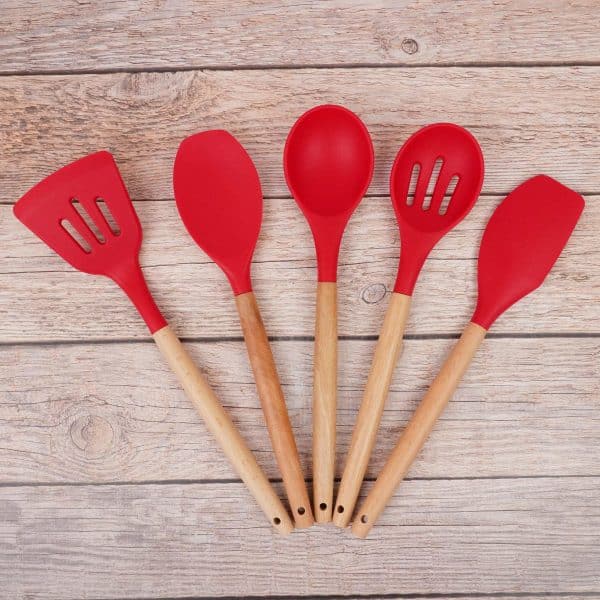 Juego Menage En Silicona Y Madera