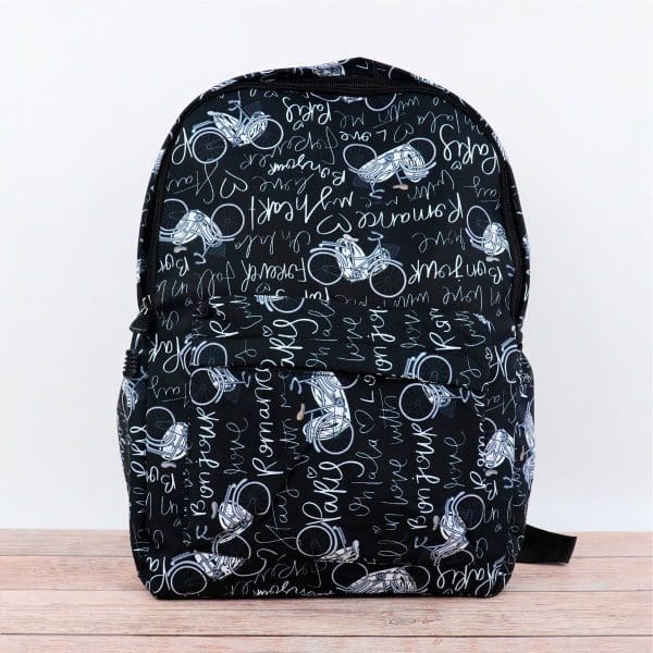 Mochila Picasso Con Estampado De Bicicletas