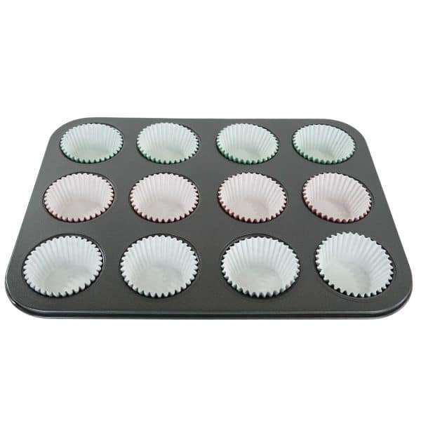 Asadera Rectangular Molde Para Cupcakes + Pirotines