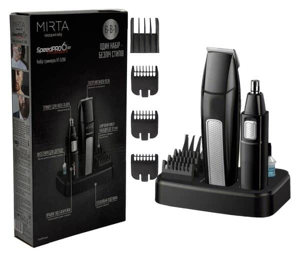 Corta Pelo Y Barba 6 En 1 Con Accesorio De Nariz Y Orejas Mirta