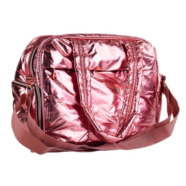 Bolso De Viaje Metalizado Brilloso