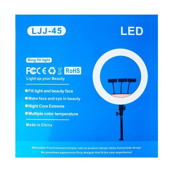 Aro De Luz 3 Intensidades + 3 Soportes Para Celular - Imagen 2