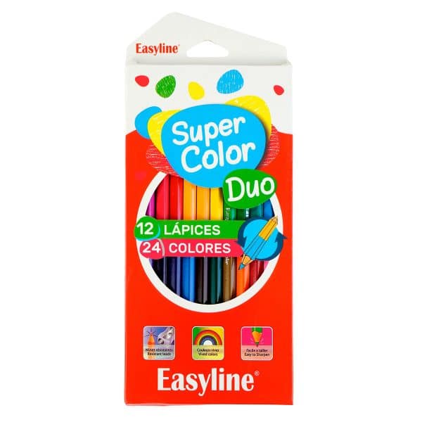 Lapices De Colores Unidades Doble Color Easyline - Imagen 2