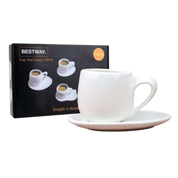Juego De Cafe 12Pcs Ceramica Bca - Imagen 3