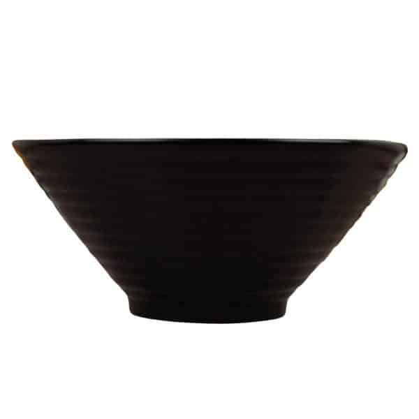 Bowl cónico de cerámica labrado - Imagen 2
