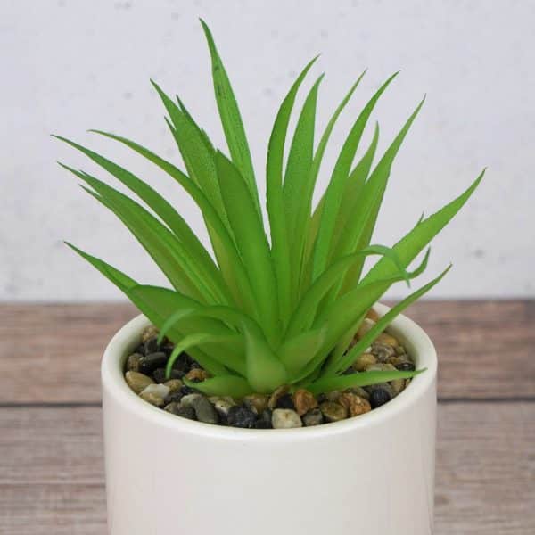 Planta Artificial Con Maceta De Ceramica - Imagen 3
