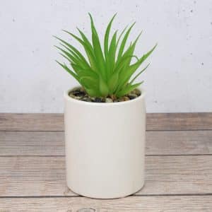 Planta Artificial Con Maceta De Ceramica