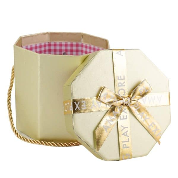 Caja de carton para regalo con moña - Imagen 2