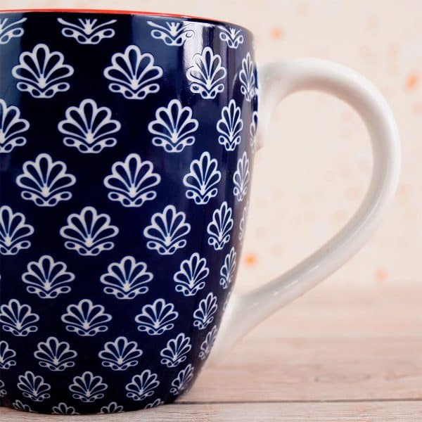 Taza De Ceramica Con Diseño Arabescos - Imagen 3