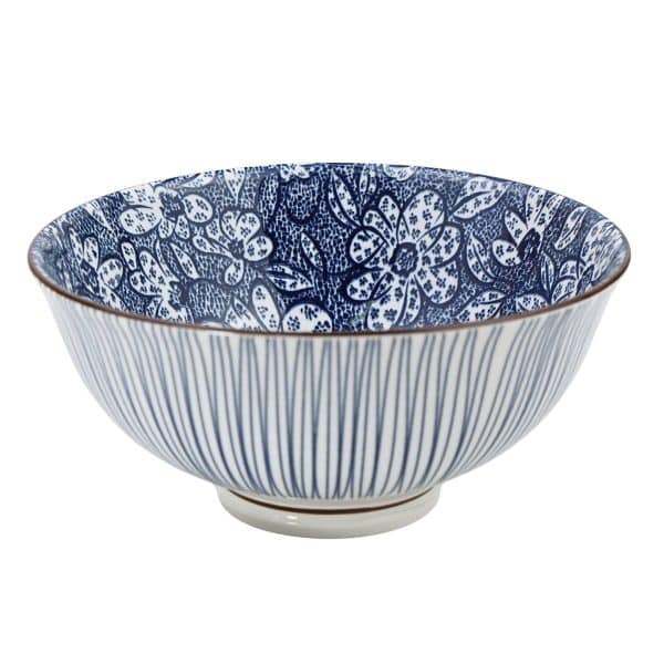 Bowl De Ceramica Con Diseño Interior Y Exterior - Imagen 2