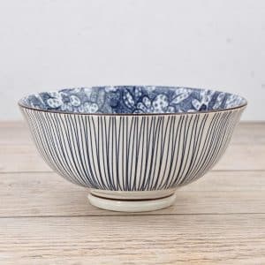 Bowl De Ceramica Con Diseño Interior Y Exterior