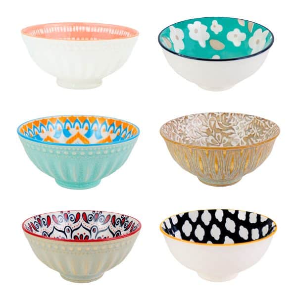 Bowl De Ceramica Labrado Con Diseño Interno - Imagen 2