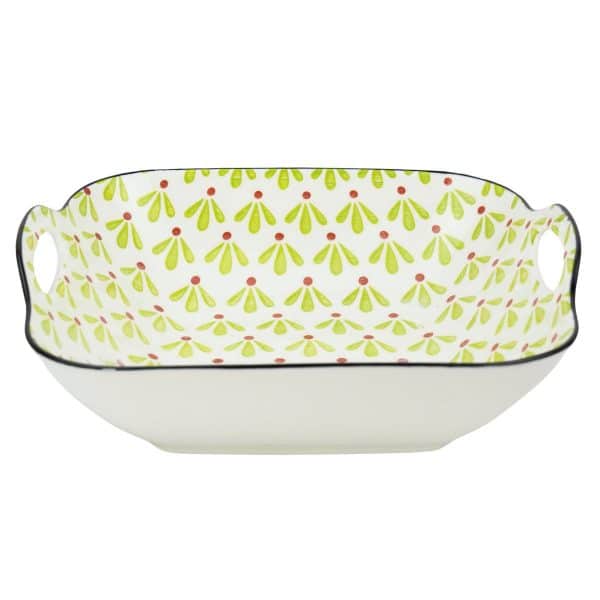 Bowl de ceramica con diseño interior y asas - Imagen 2