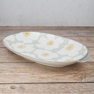 Bandeja De Ceramica Con Diseño Y Asas