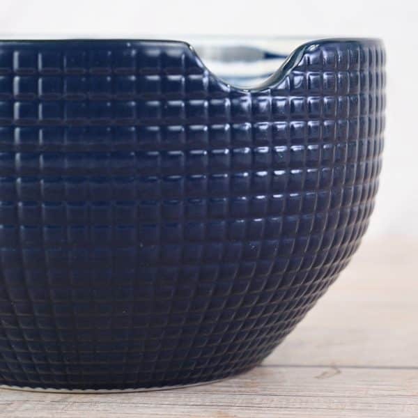 Bowl De Ceramica Labrado Con Orificio Para Palitos - Imagen 3