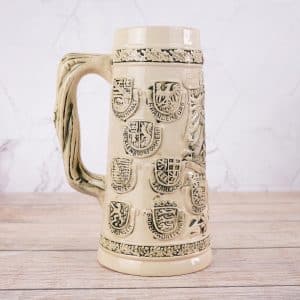 Jarra Cervecera De Ceramica Labrada