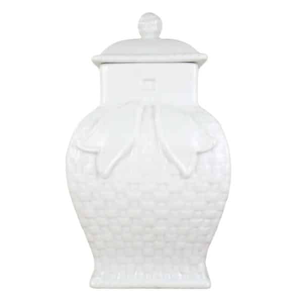 Jarron De Ceramica Con Tapa - Imagen 2