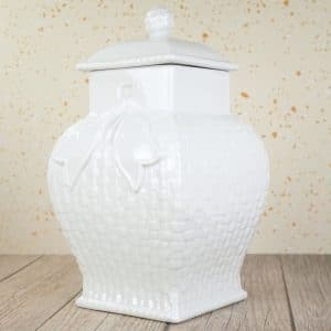 Jarron De Ceramica Con Tapa