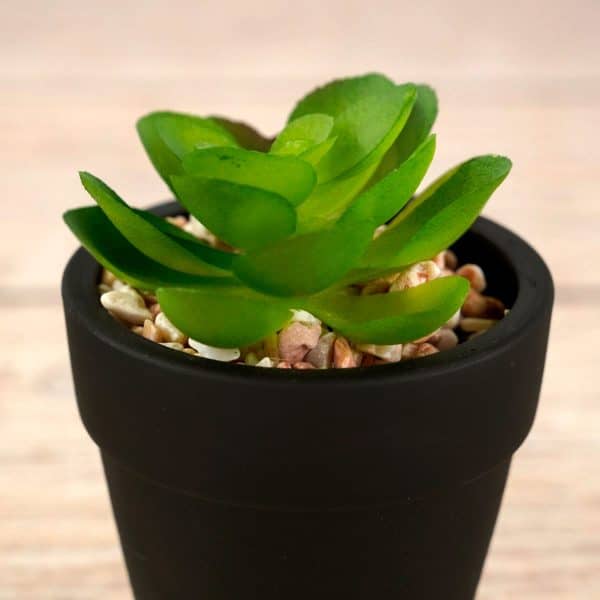 Planta Artificial Mini Con Maceta De Ceramica - Imagen 3