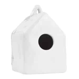 Casa De Ceramica Blanca Para Colgar