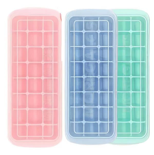 Cubetera De Plastico Con Tapa