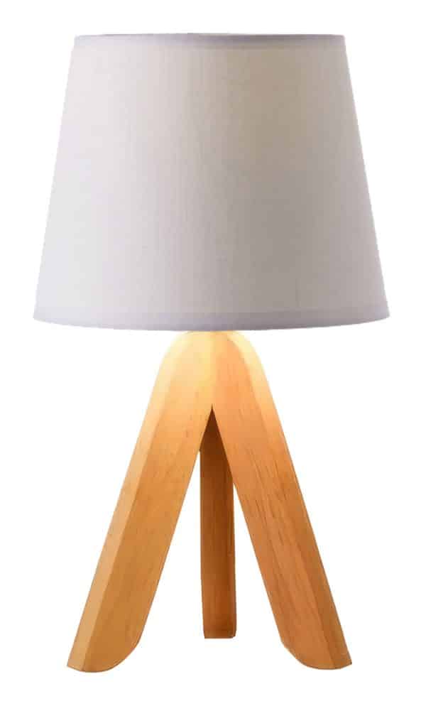 Lampara De 3 Patas De Madera - Imagen 2